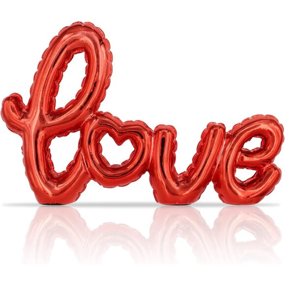 Other - Red Love Signs Valentines Day Decorations for Home, Small Love Art Sculptures fo